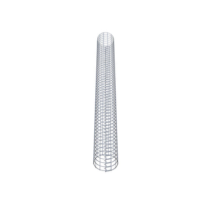 Gabionensäule rund 22 cm Durchmesser, 230 cm Höhe, Maschenweite 5 cm x 5 cm