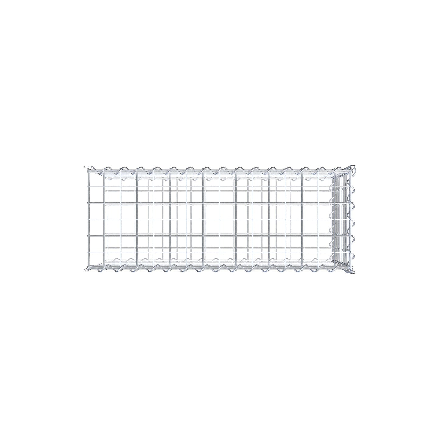 Gabião tipo 2 80 cm x 40 cm x 30 cm (C x A x P), malhagem 5 cm x 5 cm, espiral