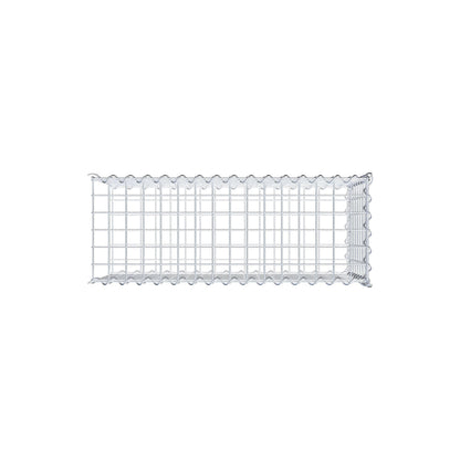 Gabião tipo 2 80 cm x 40 cm x 30 cm (C x A x P), malhagem 5 cm x 5 cm, espiral