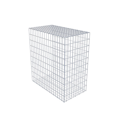 Monteret gabion type 2 100 cm x 90 cm x 50 cm, maskestørrelse 5 cm x 10 cm, C-ring