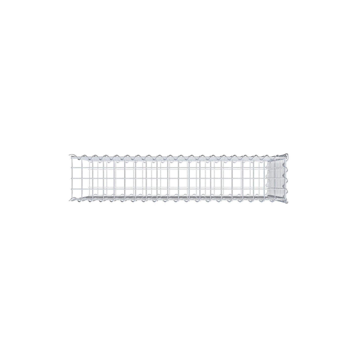 Gabião tipo 2 100 cm x 60 cm x 20 cm (C x A x P), malhagem 5 cm x 5 cm, espiral