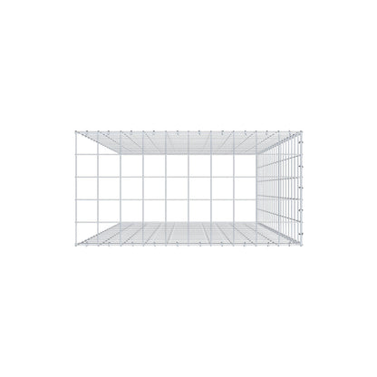 Gabbione aggiuntivo tipo 4 200 cm x 100 cm x 50 cm (L x H x P), maglia 10 cm x 10 cm, anello a C
