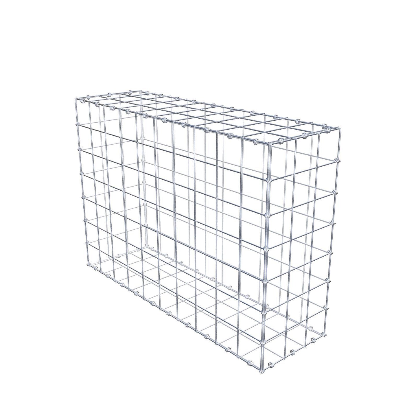 Gabion 100 cm x 70 cm x 30 cm (L x H x D), maskestørrelse 10 x 10 cm, spiralring