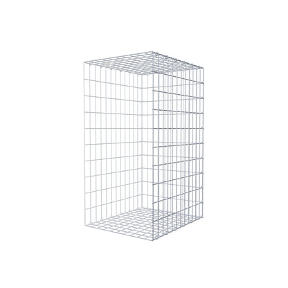 Fourche rapportée type 2 100 cm x 60 cm x 50 cm, mailles 5 cm x 10 cm, anneau en C