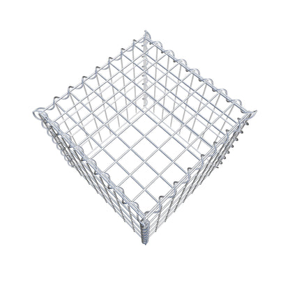 Extra gabion typ 3 40 cm x 40 cm x 40 cm (L x H x D), maskstorlek 5 cm x 10 cm, spiral