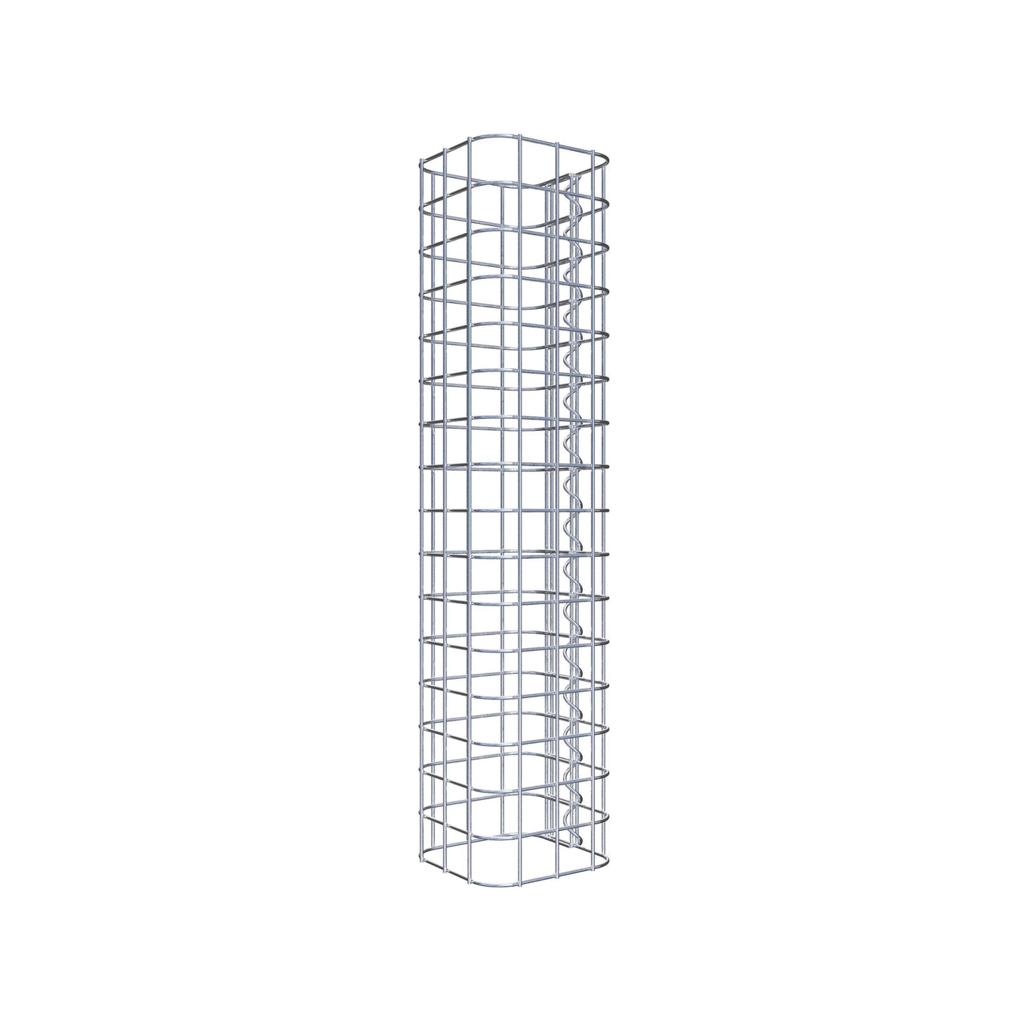 Columna de gaviones cuadrada 17 cm x 17 cm, 80 cm de altura, MW 5 cm x 5 cm