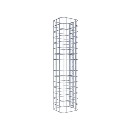 Columna de gaviones cuadrada 17 cm x 17 cm, 80 cm de altura, MW 5 cm x 5 cm