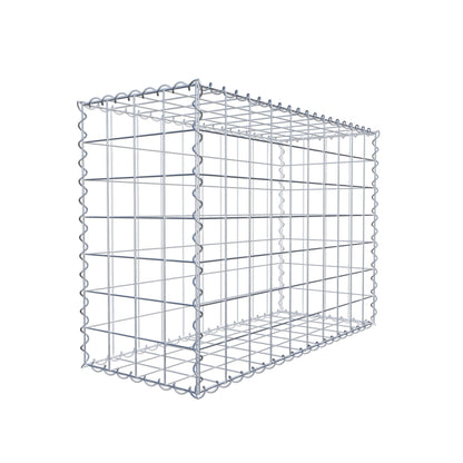 Gabbione 100 cm x 70 cm x 40 cm (L x H x P), maglia 10 cm x 10 cm, spirale