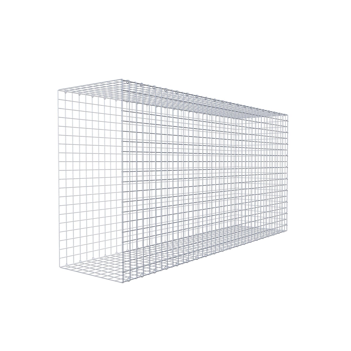 Gabbione fissabile tipo 2 200 cm x 100 cm x 50 cm (L x H x P), maglia 5 cm x 5 cm, anello a C