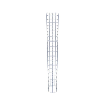 Gabionsøjle firkantet 17 cm x 17 cm, 160 cm højde, MW 5 cm x 10 cm