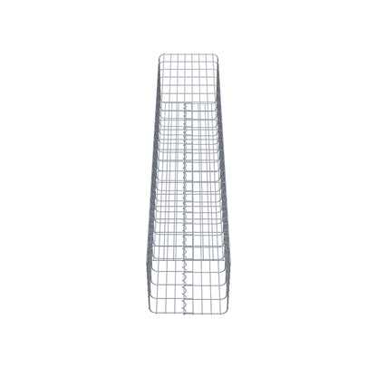 Coluna de gabião quadrada 42 cm x 42 cm, 200 cm de altura, PM 5 cm x 10 cm