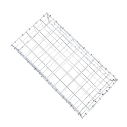 Gabion 100 cm x 20 cm x 50 cm (L x H x D), mesh size 10 x 10 cm, spiral ring