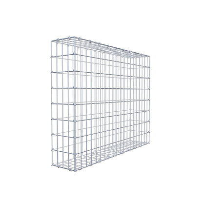 Gavión 100 cm x 80 cm x 20 cm (L x A x P), luz de malla 5 cm x 10 cm, anillo en C