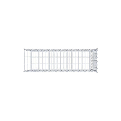Opvokset gabion type 2 100 cm x 60 cm x 30 cm (L x H x D), maskestørrelse 5 cm x 10 cm, spiral