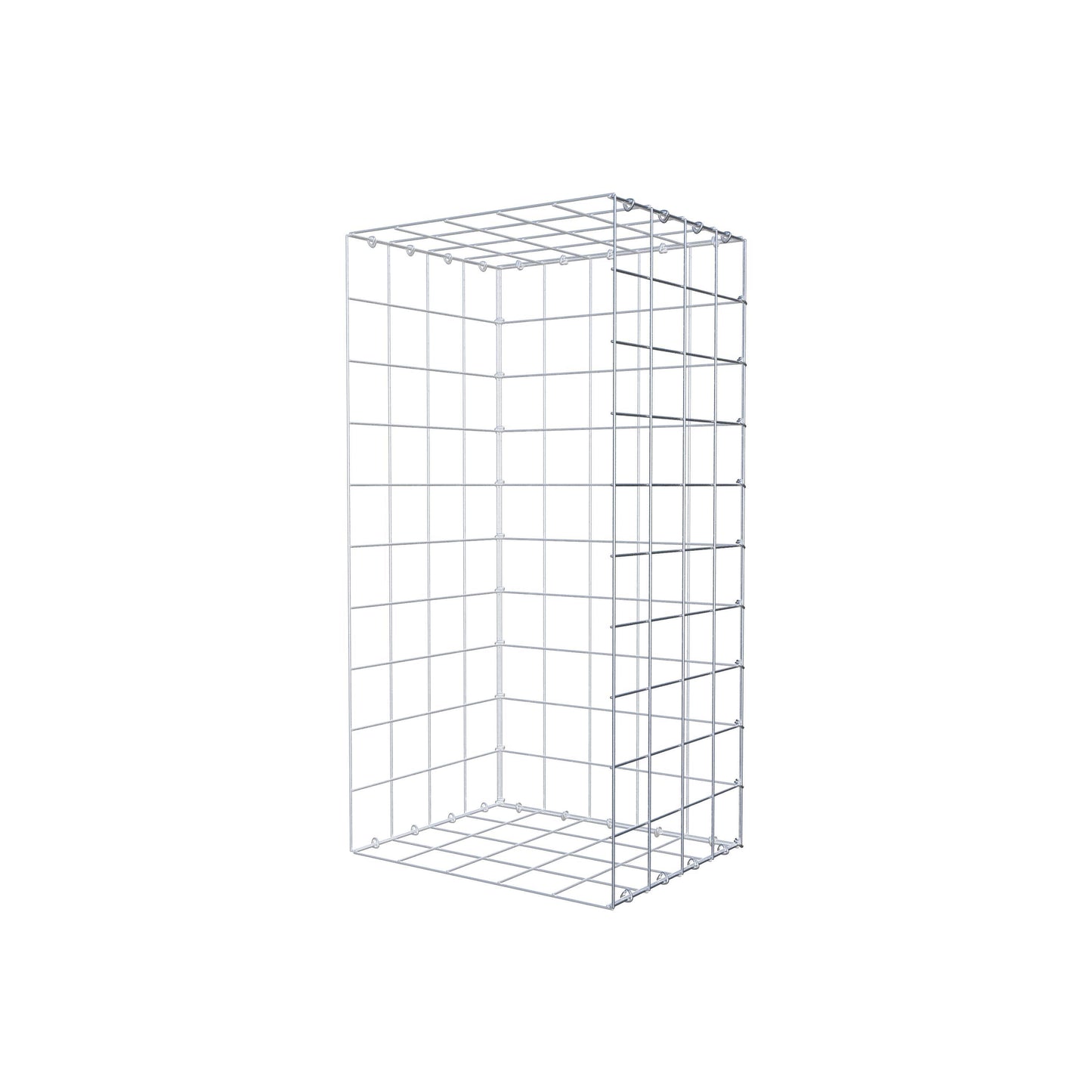 Gabião tipo 2 100 cm x 40 cm x 50 cm (C x A x P), malhagem 10 cm x 10 cm, anel C