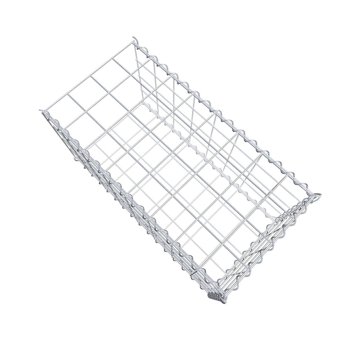 Extra gabion typ 2 80 cm x 40 cm x 40 cm (L x H x D), maskstorlek 10 cm x 10 cm, spiral