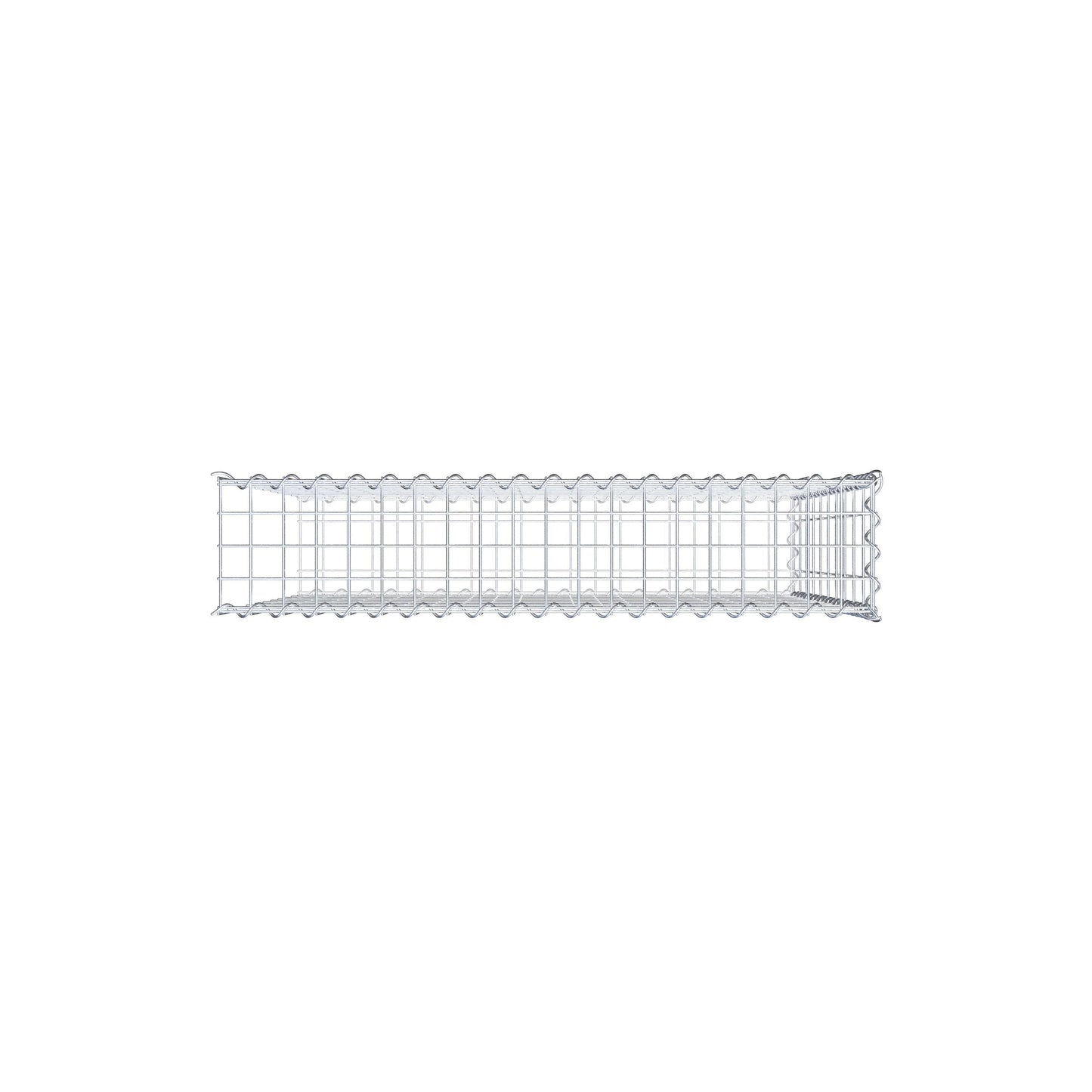 Anbaugabione Typ 2 100 cm x 100 cm x 20 cm (L x H x T), Maschenweite 5 cm x 10 cm, Spirale