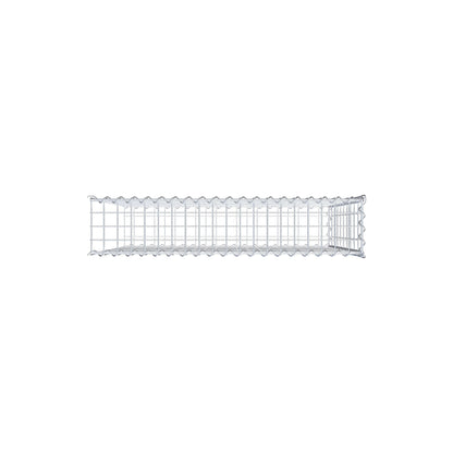 Anbaugabione Typ 2 100 cm x 100 cm x 20 cm (L x H x T), Maschenweite 5 cm x 10 cm, Spirale