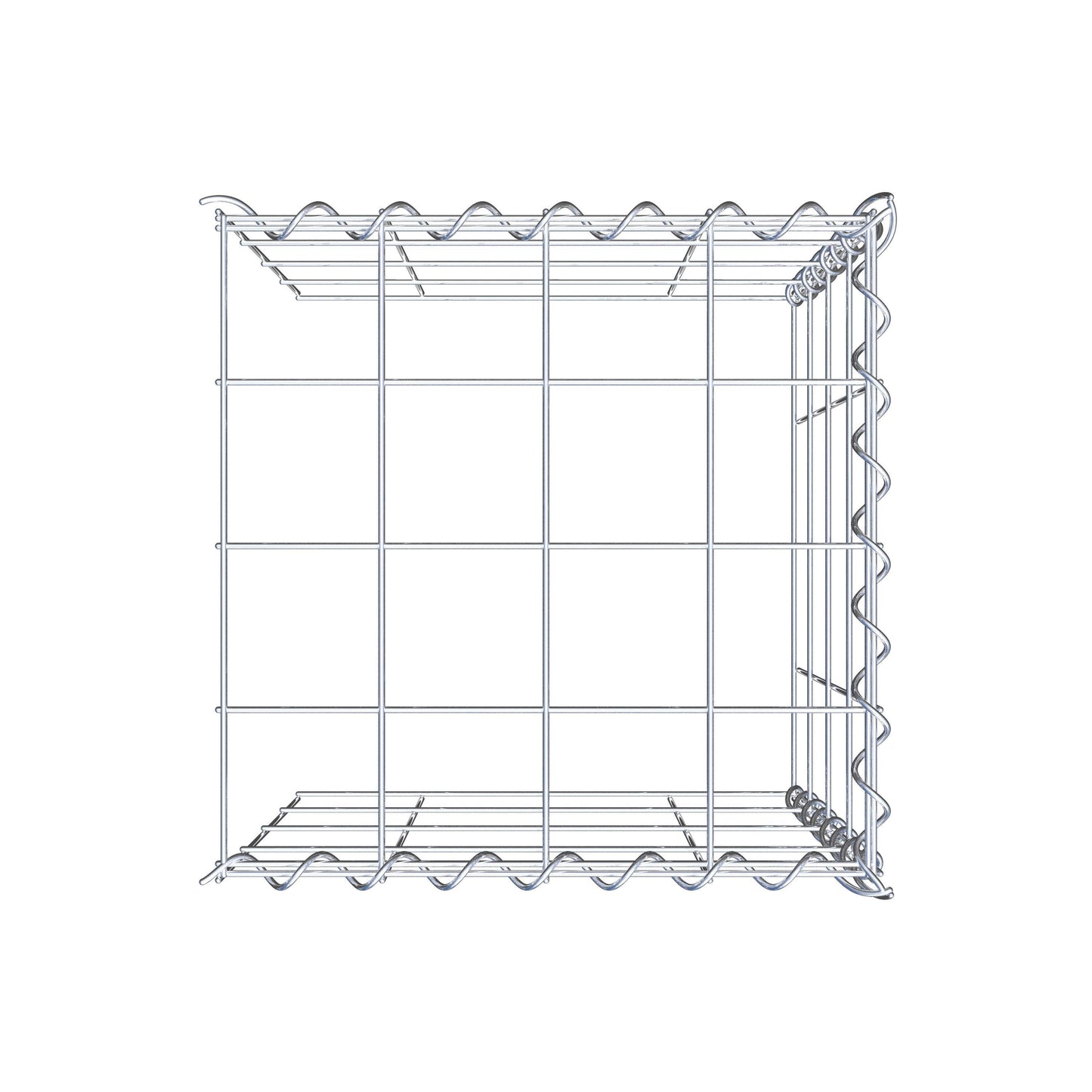 Gabião tipo 4 40 cm x 40 cm x 40 cm (C x A x P), malhagem 10 cm x 10 cm, espiral