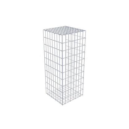 Gabião tipo 2 100 cm x 40 cm x 40 cm, malhagem 5 cm x 10 cm, anel C