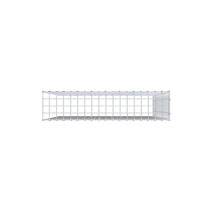 Mounted gabion type 4 100 cm x 90 cm x 20 cm (L x H x D), mesh size 5 cm x 5 cm, C-ring