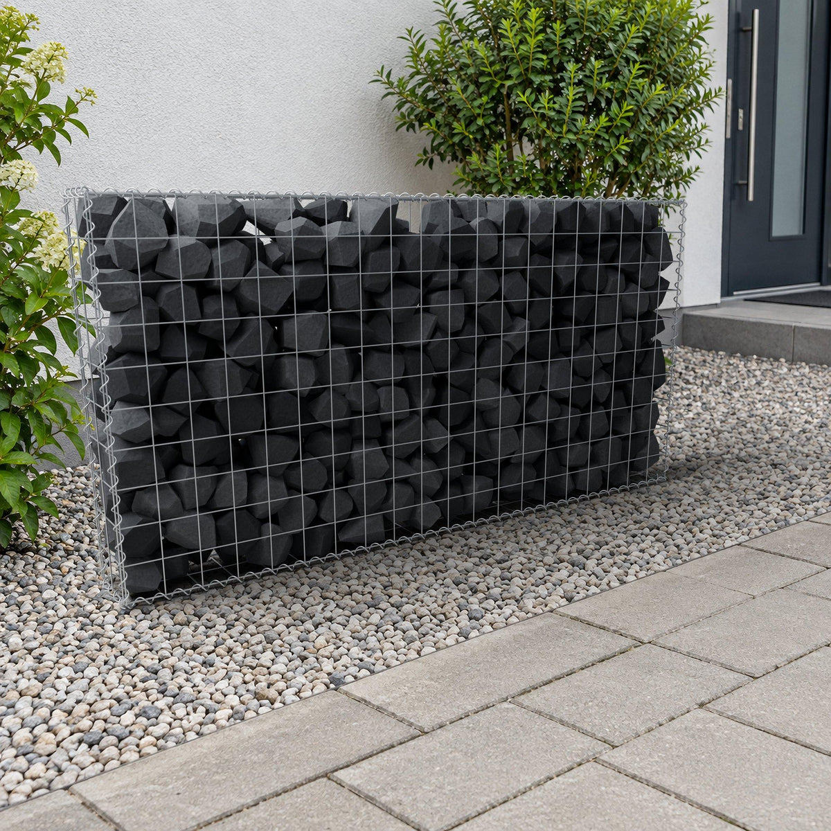 Gabião 200 cm x 100 cm x 20 cm (C x A x P), malhagem 10 cm x 10 cm, espiral