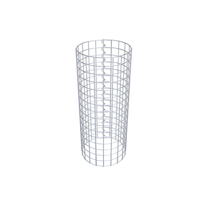 Colonne de gabion ronde 32 cm de diamètre, 80 cm de hauteur, maille 5 cm x 5 cm