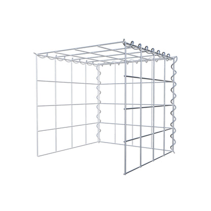 Gabião tipo 4 40 cm x 40 cm x 40 cm (C x A x P), malhagem 10 cm x 10 cm, espiral