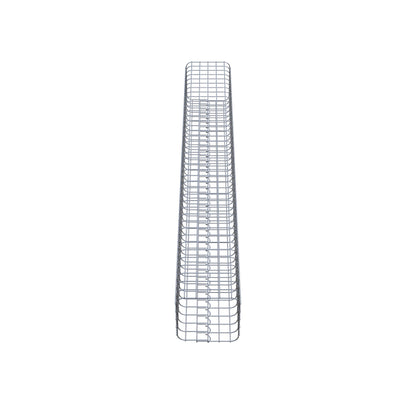 Gabionsøjle firkantet 27 cm x 27 cm, 200 cm høj, MW 5 cm x 5 cm