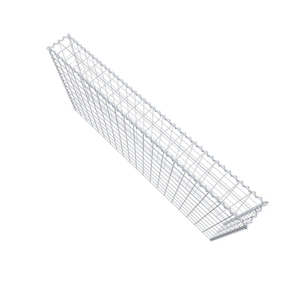 Extra gabion typ 3 200 cm x 100 cm x 20 cm (L x H x D), maskstorlek 10 cm x 10 cm, spiral