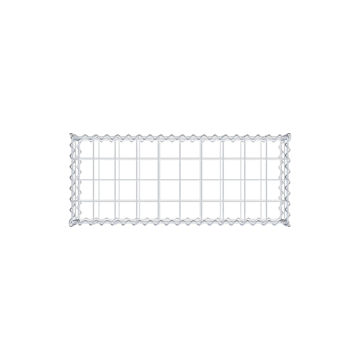 Gabione 100 cm x 20 cm x 40 cm (L x H x T), Maschenweite 10 cm x 10 cm, Spirale