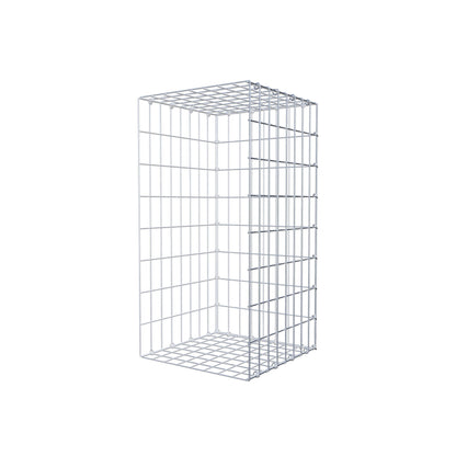 Monteret gabion type 2 80 cm x 40 cm x 40 cm, maskestørrelse 5 cm x 10 cm, C-ring