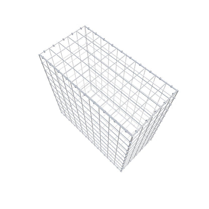 Gabbione 100 cm x 100 cm x 50 cm (L x H x P), maglia 10 x 10 cm, anello a spirale