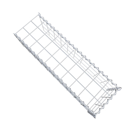 Gabion rapporté type 4 100 cm x 30 cm x 30 cm (L x H x P), mailles 10 cm x 10 cm, spirale