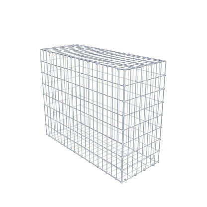 Gabbione 100 cm x 80 cm x 40 cm (L x H x P), maglia 5 x 10 cm, anello a spirale