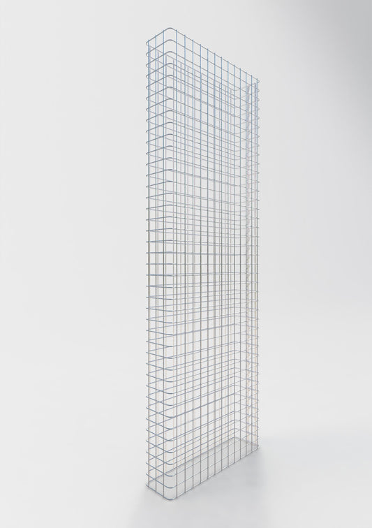 Clôture en gabion Longueur 67 cm, hauteur 180 cm, profondeur 17 cm, mailles 5 x 5 cm