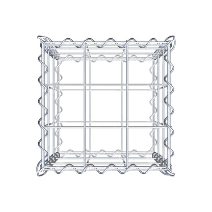 Gabbione 30 cm x 30 cm x 30 cm (L x H x P), maglia 10 cm x 10 cm, spirale