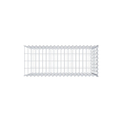 Gabion rapporté type 2 100 cm x 60 cm x 40 cm (L x H x P), mailles 5 cm x 10 cm, spirale