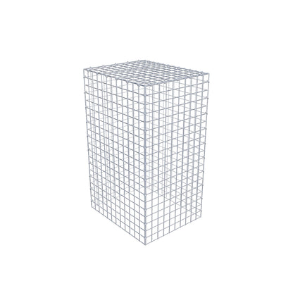 Gabbione aggiuntivo di tipo 3 100 cm x 60 cm x 50 cm (L x H x P), maglia 5 cm x 5 cm, anello a C