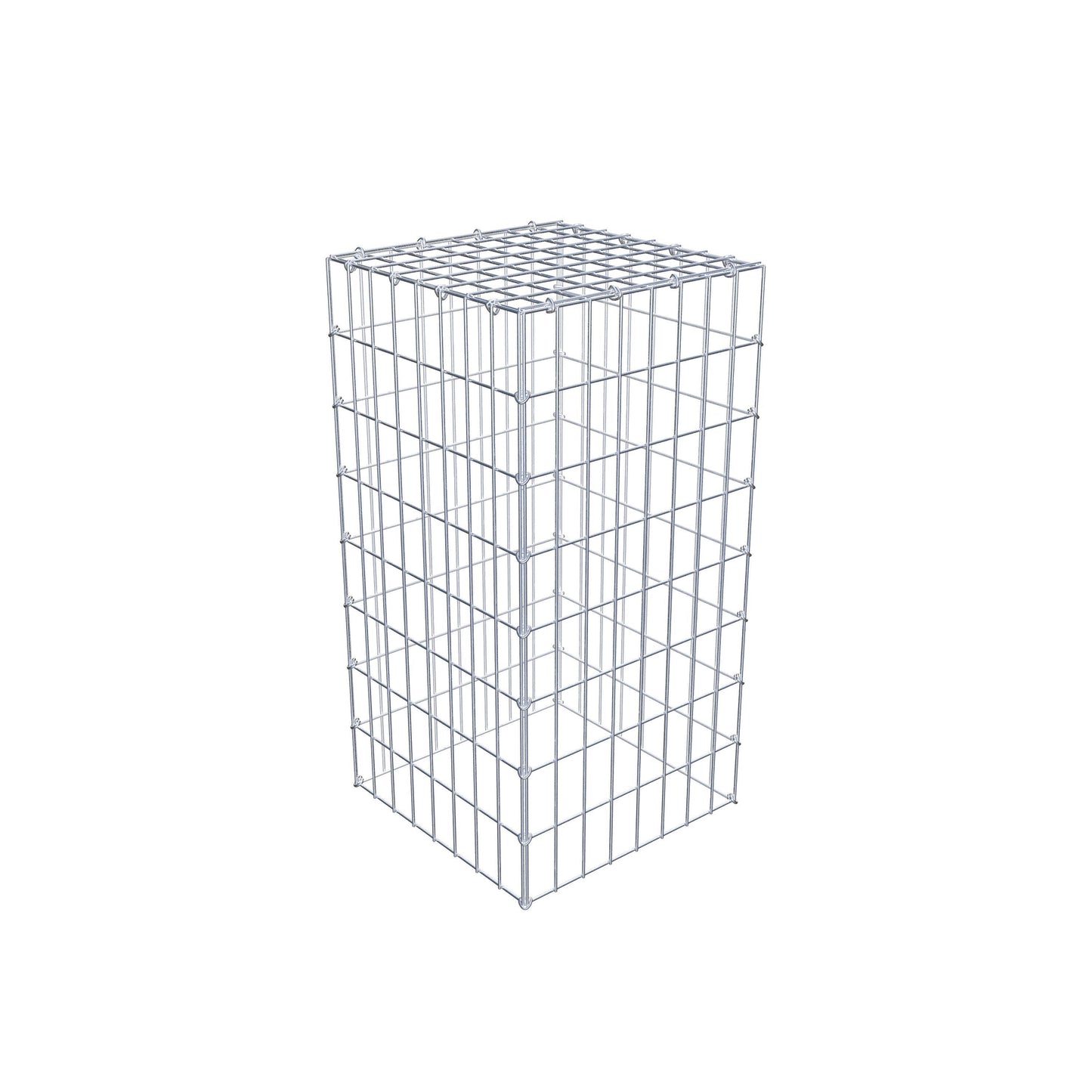 Anbaugabione Typ 3 80 cm x 40 cm x 40 cm (L x H x T), Maschenweite 5 cm x 10 cm, C-Ring