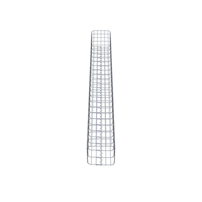 Gabionensäule eckig 27 cm x 27 cm, 230 cm Höhe, MW 5 cm x 10 cm