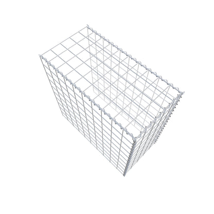 Gabbione aggiuntivo tipo 4 100 cm x 100 cm x 50 cm (L x H x P), dimensione maglia 10 cm x 10 cm, a spirale