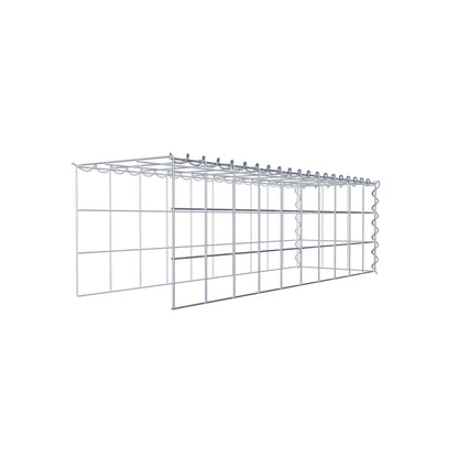 Gabion rapporté type 4 100 cm x 30 cm x 30 cm (L x H x P), mailles 10 cm x 10 cm, spirale