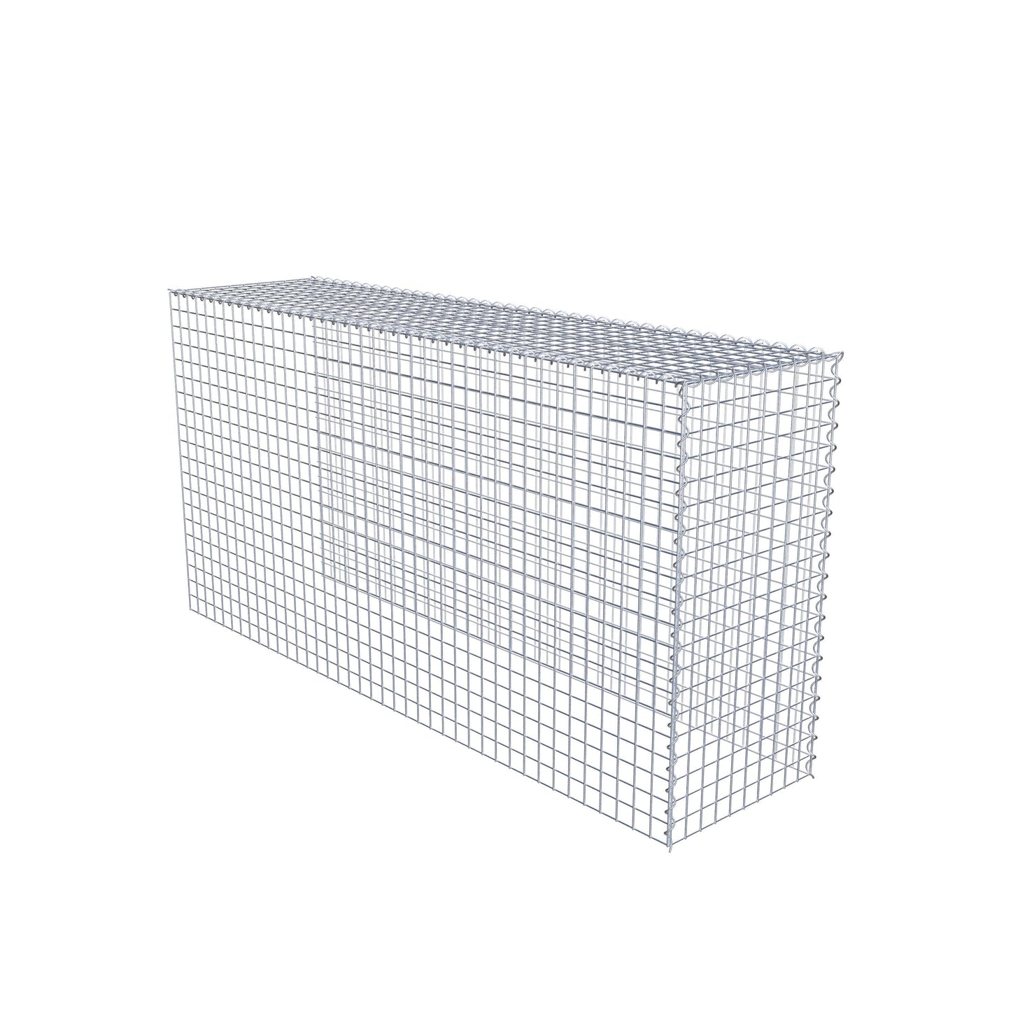 Extra gabion typ 4 200 cm x 100 cm x 50 cm (L x H x D), maskstorlek 5 cm x 5 cm, spiral