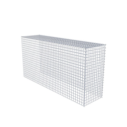 Extra gabion typ 4 200 cm x 100 cm x 50 cm (L x H x D), maskstorlek 5 cm x 5 cm, spiral