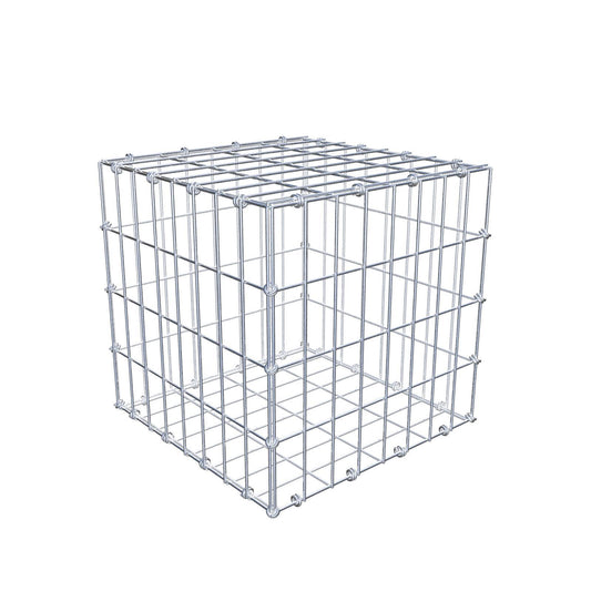 Gabione 40 cm x 40 cm x 40 cm (L x H x T), Maschenweite 5 x 10 cm, Spiralring