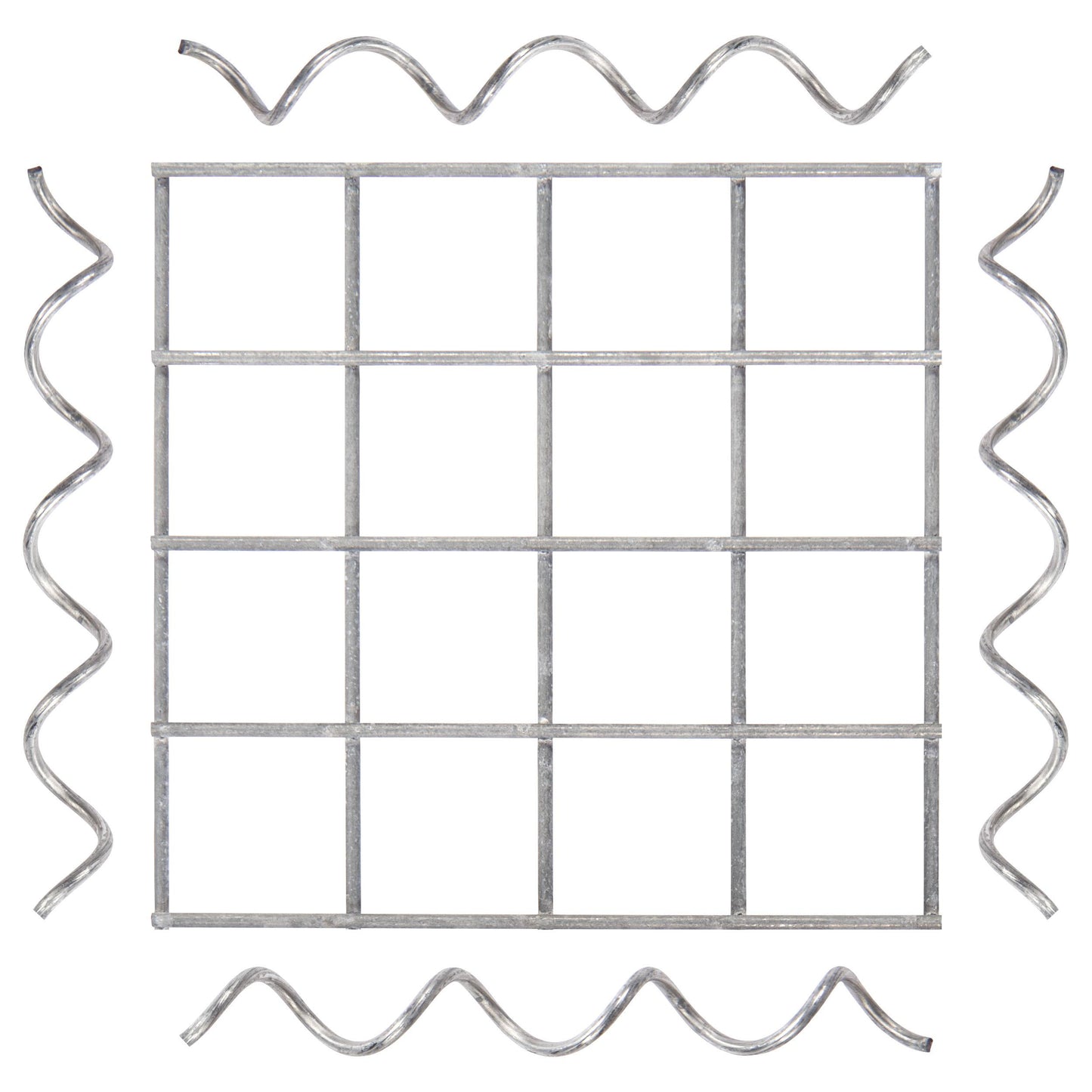 Coperchio per colonna MW 5 x 5 cm incl. 4 spirali di montaggio