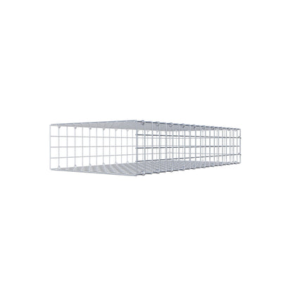 Gabbione aggiuntivo di tipo 2 100 cm x 20 cm x 50 cm (L x A x P), maglia 5 cm x 5 cm, anello a C