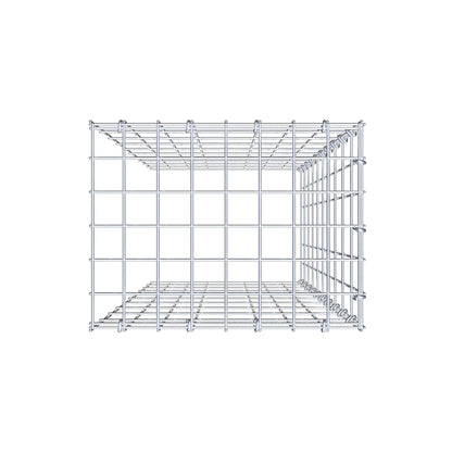 Anbaugabione Typ 4 100 cm x 40 cm x 30 cm (L x H x T), Maschenweite 5 cm x 10 cm, C-Ring