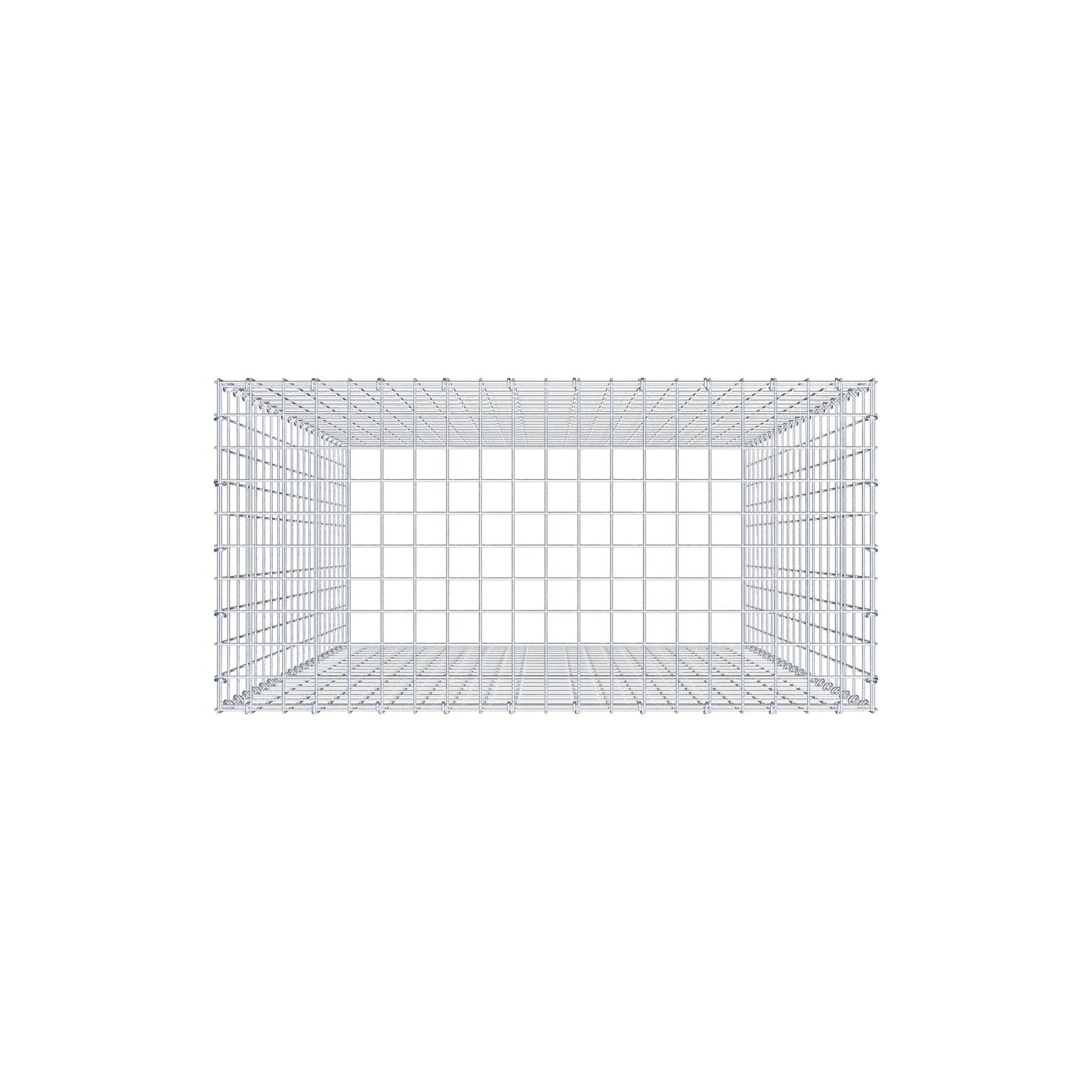 Pile aggiuntivo tipo 3 200 cm x 100 cm x 50 cm (L x H x P), maglia 5 cm x 10 cm, anello a C